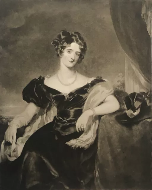 Lady Harriet Clive Lady Windsor Nach Sir Thomas Lawrence Tiefdruck