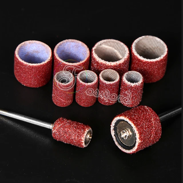 Nail Drill Bit Sanding Bands Sanding Abrasive 80-600 Grit For Dremel Rotary Tool