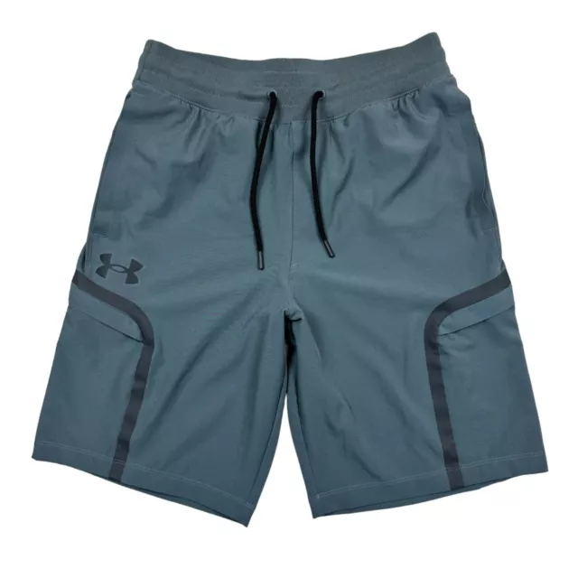 Under Armour Men's UA Sportstyle Elite Cargo Shorts Woven Gray Pockets Size M