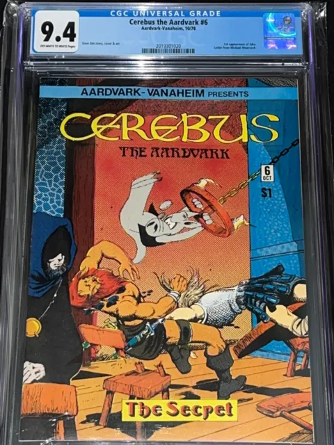 Cerebus the Aardvark #6 - CGC 9.4 - 1st Jaka Appearance - 1978