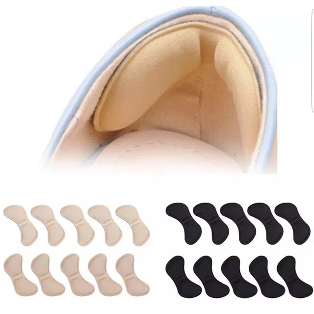 2 x Empuñaduras de zapatos de tacón Almohadillas para cojines de revestimiento Par de adhesivo Cuidado de pies sueltos RÁPIDO