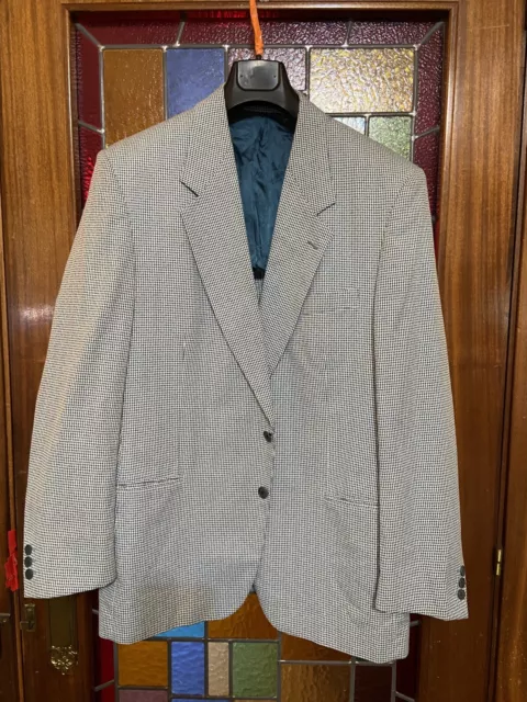 ZARA  XXL T 56 Chaqueta  ALGODÓN NUEVA NEGRA RALLA DIPLOMÁTICA