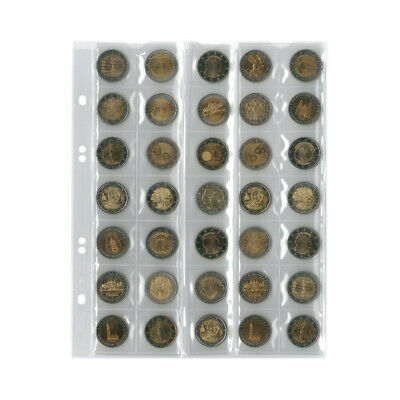 Feuilles numismatiques Multi-Collect pour 35 pièces de 2 euros.