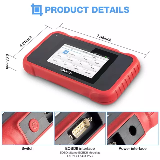 LAUNCH X431 CRP129E OBD2 Scanner Code Reader ABS SRS EPB SAS Car Diagnostic tool 2