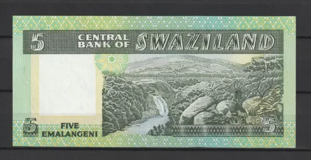 SWAZILAND - Billet de 5 Emalangeni Non daté ( 1984 ) - P. N° 9b NEUF UNC