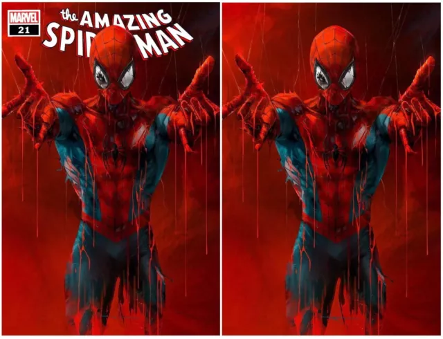 Amazing Spider-Man #21 Ivan Tao Trade/Virgin Variant Set Ltd To 1000 Sets Wk5