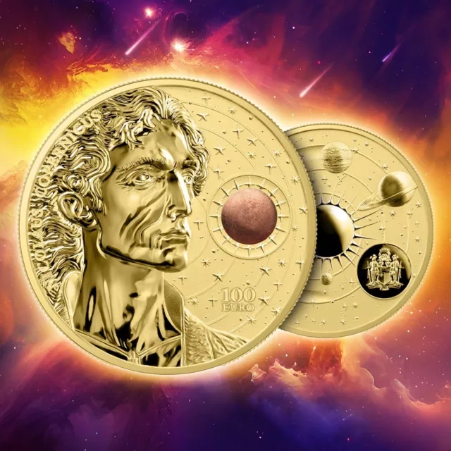 COPERNICUS Nicolaus 1 Oz Gold Coin 100 Euro Malta 2023/ ONLY 200 Made / Germania