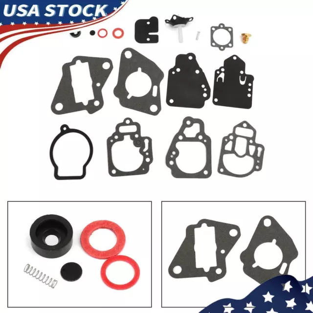Carburetor Gasket Kit For Mercury 6hp-25hp 2cyl Replace Mariner 1395-97611 YU