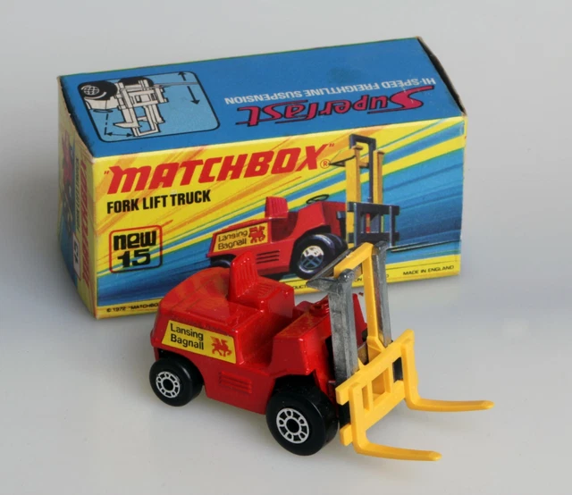 Matchbox forklift on sale
