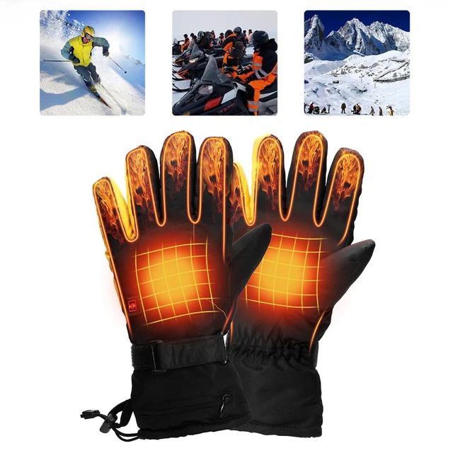 Gants chauffants électriques confortables et respirants pour activités de plei