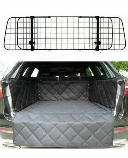 FOR NISSAN QASHQAI ALL YEARS - Mesh Dog Pet Guard Barrier & Quilted Boot Liner