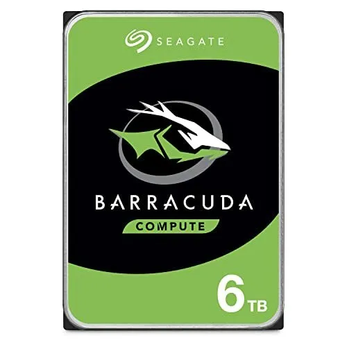 Seagate barracuda ST6000DM003 6TB 3.5 Interne HDD SATA 6Gb/S 256MB 5400rpm Neu
