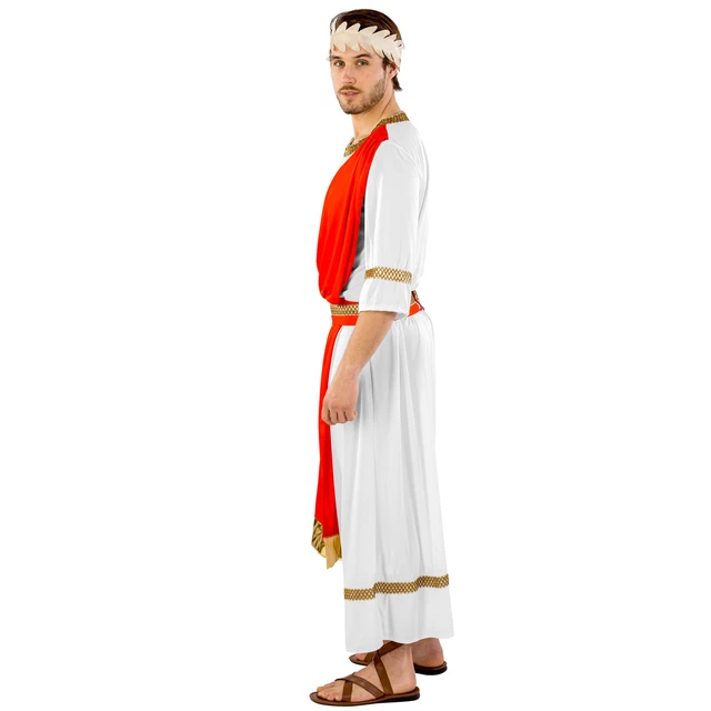 Nobile Costume Romano Antico Imperatore Costume Romano Cesare Toga Carnevale Greco