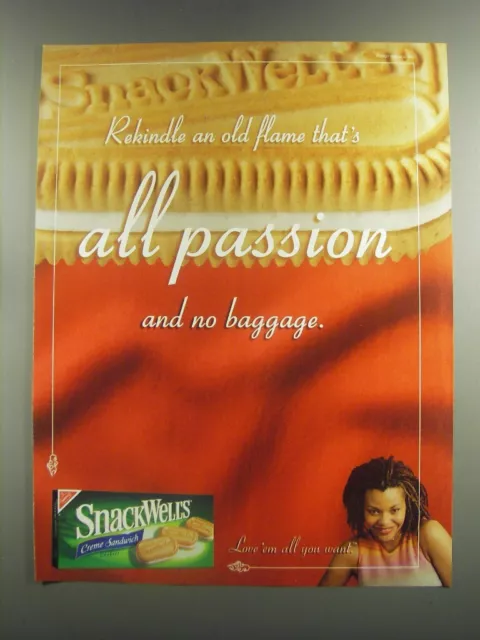 2001 Nabisco Snackwells Cr�me Sandwich Cookies Ad - Rekindle an old flame