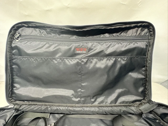 Vtg Tumi # 278 Black Ballistic Nylon 21” Carry-On Expandable Weekend Duffel Bag 8
