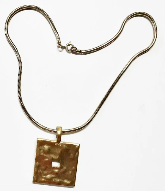 Pendentif Métal Vintage Signé SCOOTER Paris - Gros Modèle - Occasion Bon état