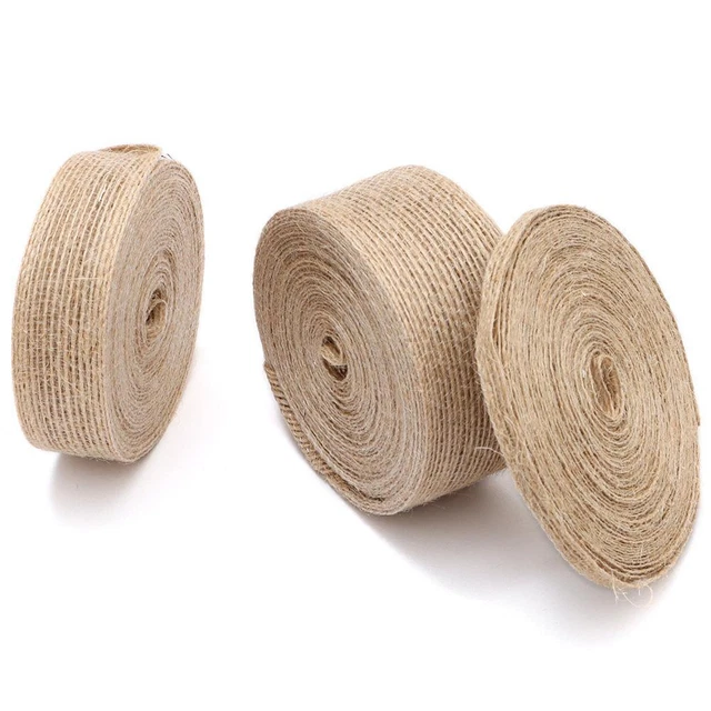 Thin burlap ribbon deals