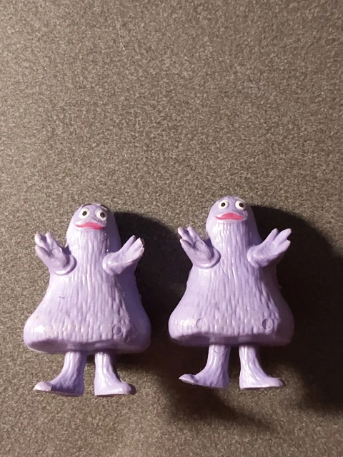 Two Grimace Rubber Figures. Standing.