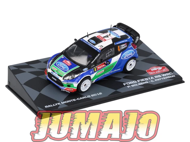 Miniature Ford Fiesta RS WRC Rallye Monte Carlo 2015 - Robert Kubica - Échelle 1/43 IXO