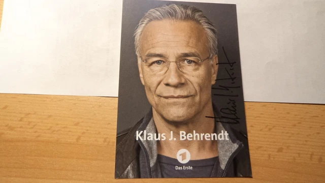 Klaus J. Behrendt AK ARD Tatort Köln Autogrammkarte original signiert