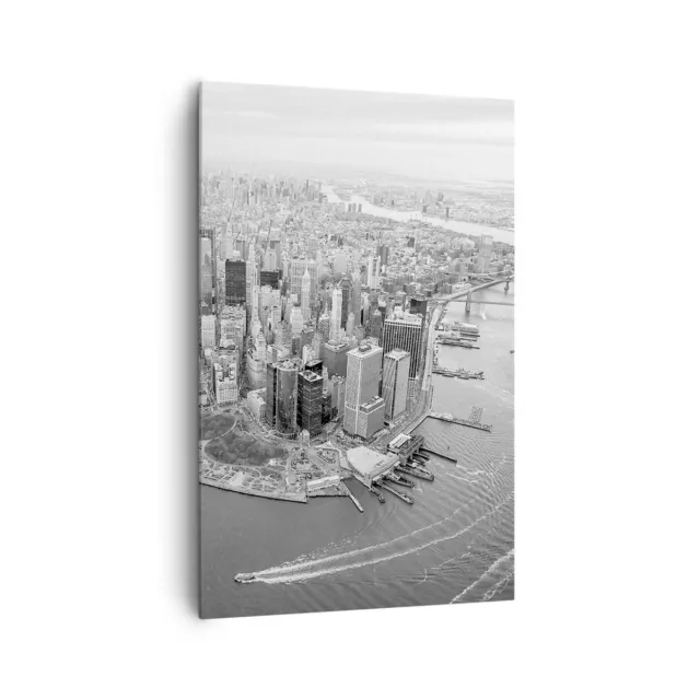 Impression sur Toile 80x120cm Tableaux Image Photo New York Paysage Architecture