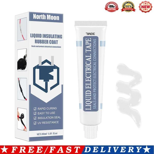 30ml Liquid Insulation Electrical Wire Cable Sealant Fast Dry Glue (White)