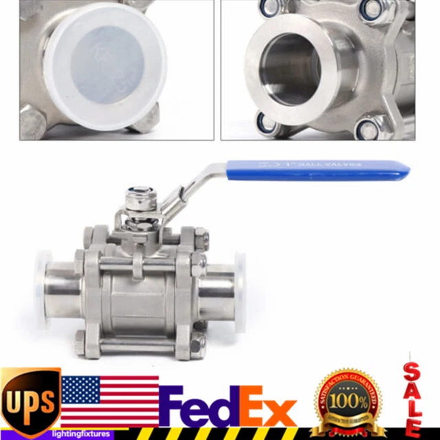 STAINLESS STEEL KF25 Vacuum Ball Valve Manual Flange Fitting Quick