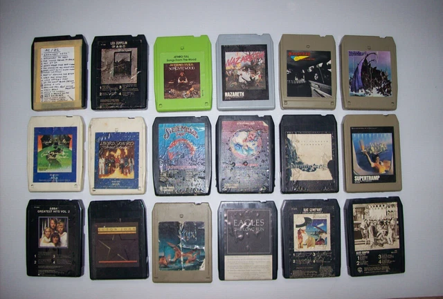 8 Track Tape Lot: Nazareth ALICE COOPER Led Zepplin STYX Steve Miller Band ...+