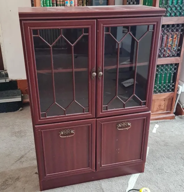 Showcase Cabinet Wooden Brown - W80 D34 H119
