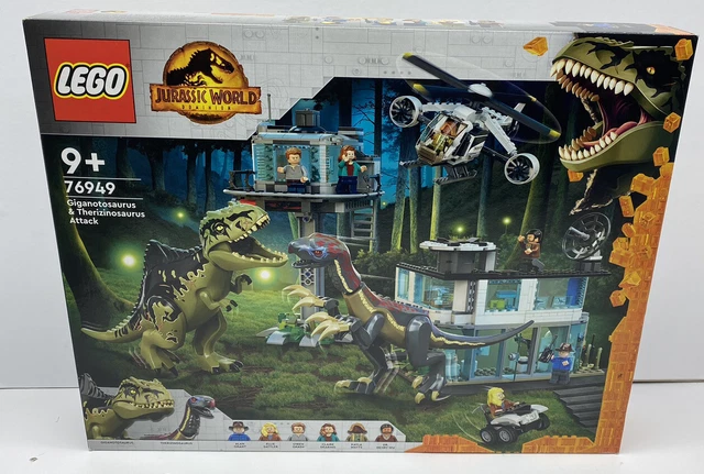 LEGO JURASSIC WORLD 76949 Giganotosaurus & Therizinosaurus Attack FAST ...