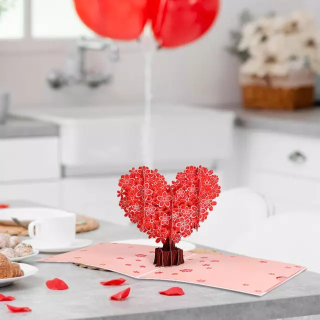 Valentine's Day Cards Invitation Card Heart Tree Card for Wedding