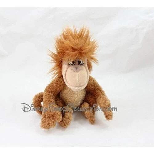 Peluche singe Roi Louie DISNEY Le livre de la jungle marron 17 cm