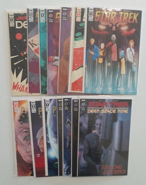 Star Trek 2022 Lot Of 14 Issues 1-5 Deep Space 9 1-4 Picard Stargazer 1-4 IDW