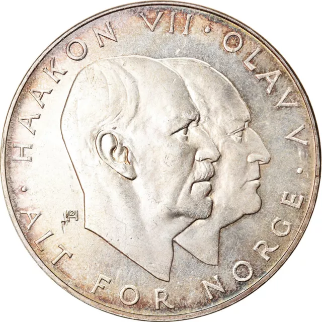 [#903754] Coin, Norway, Olav V, 25 Kroner, 1970, MS, Silver, KM:414