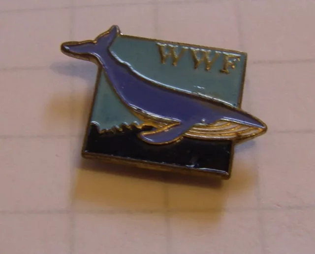 Pin's WWF BALEINE  WORLD WIDE FUND for NATURE WHALE