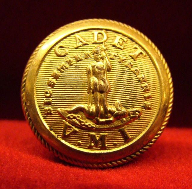 Virginia Military Institute Coat Button-Vas 294-A1 (Tice) 21 Mm. Civil War