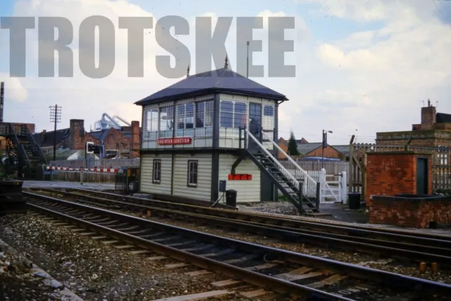 35mm Slide BR British Railways Scene View Steinton Junction Signal Box 1985 Orig