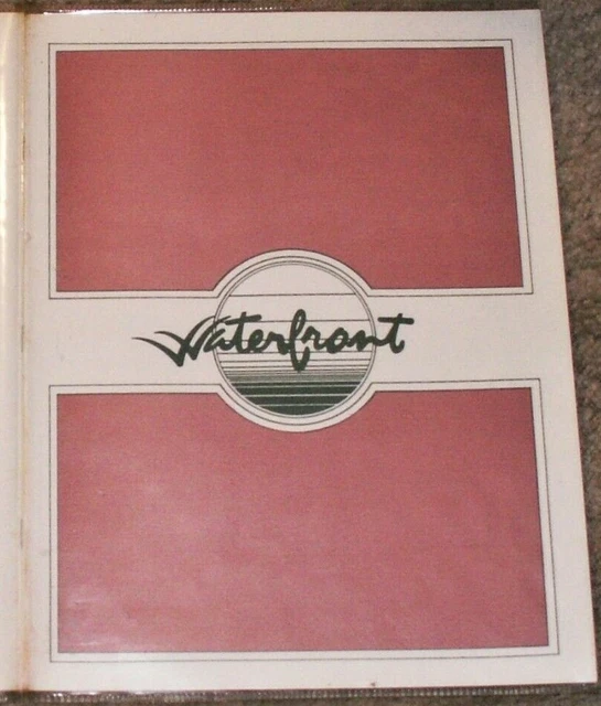 Vintage 80's WATERFRONT RESTAURANT~NIGHTCLUB Menu-297 River ST TROY, NY-Defunct