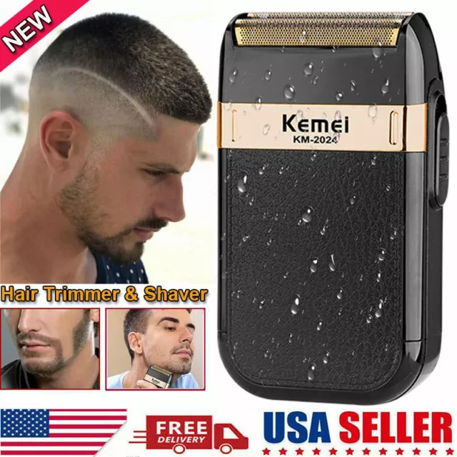 Men's USB Electric Shaver Trimmer Razor Rechargeable Hair Beard Shaving Machine