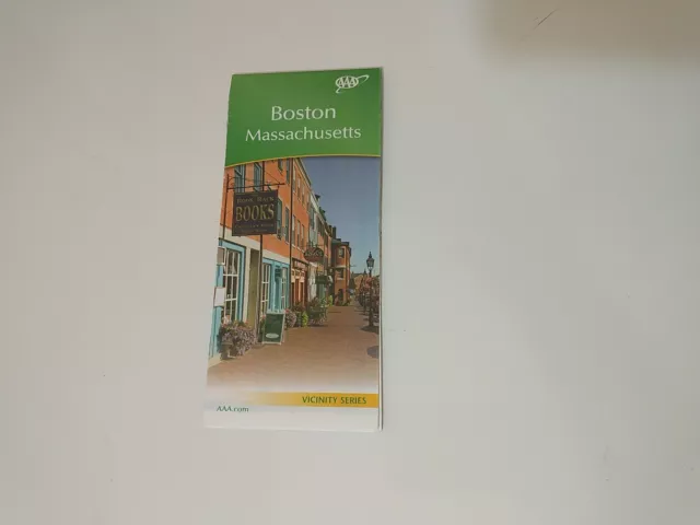 Travel Map BOSTON MASSACHUSETTS 2015 Vicinity Series AAA Road Highway 2 Sided