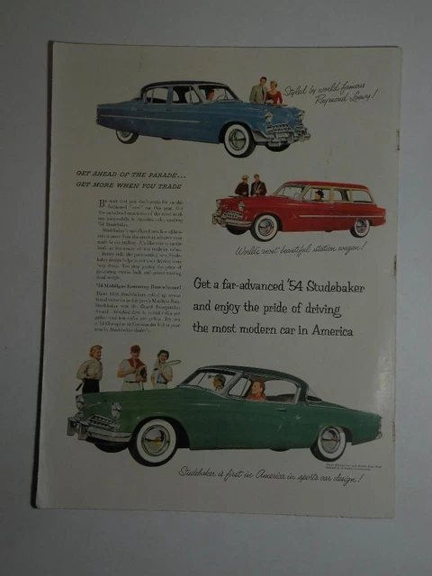 Magazine Ad* - 1954 - Studebaker - (#1)