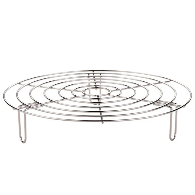 Steaming Trivet Holder Stainless Steel Steam Rack Veggie Steamer Round