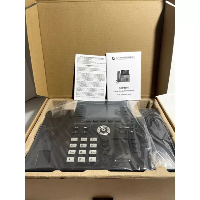 Grandstream IP Office Business Phone With Wifi, Bluetooth Capabilities GRP2616