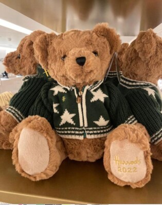 HARRODS 2022 ANNUAL Christmas Louie Collectible Bear - Limited Edition