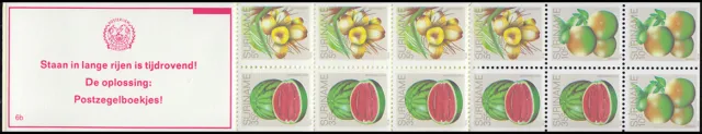 Surinam Markenheftchen 9 Obst Fruit 5,10,35 Ct., PB 6b Staan ... 1980