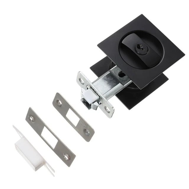 CONTEMPORARY PRIVACY POCKET Door Lock Sliding Door Lock Door Latch