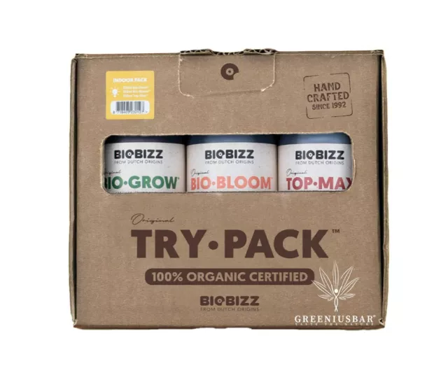 BioBizz Trypack Indoor - Bio-Bloom + Bio-Grow + Top-Max