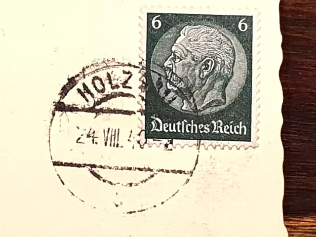 Historische Ansichtskarte, Jugendherberge Lechtal , 1940, Marke Dt. Reich 6 Pf.