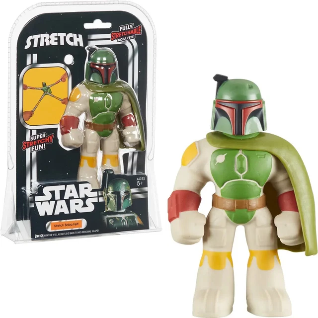 Star Wars Stretch Boba Fett Bounty Hunter Figure Mandolorian Armor Tall Ages 5+