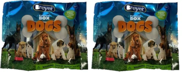 Breyer Mystery Pocket Box Dogs Blind Bags Dog 2 Pack Model #1590